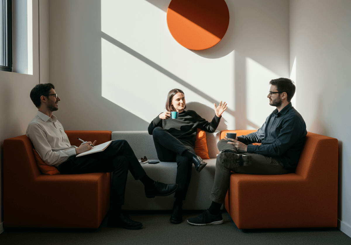 Designer working on laptop